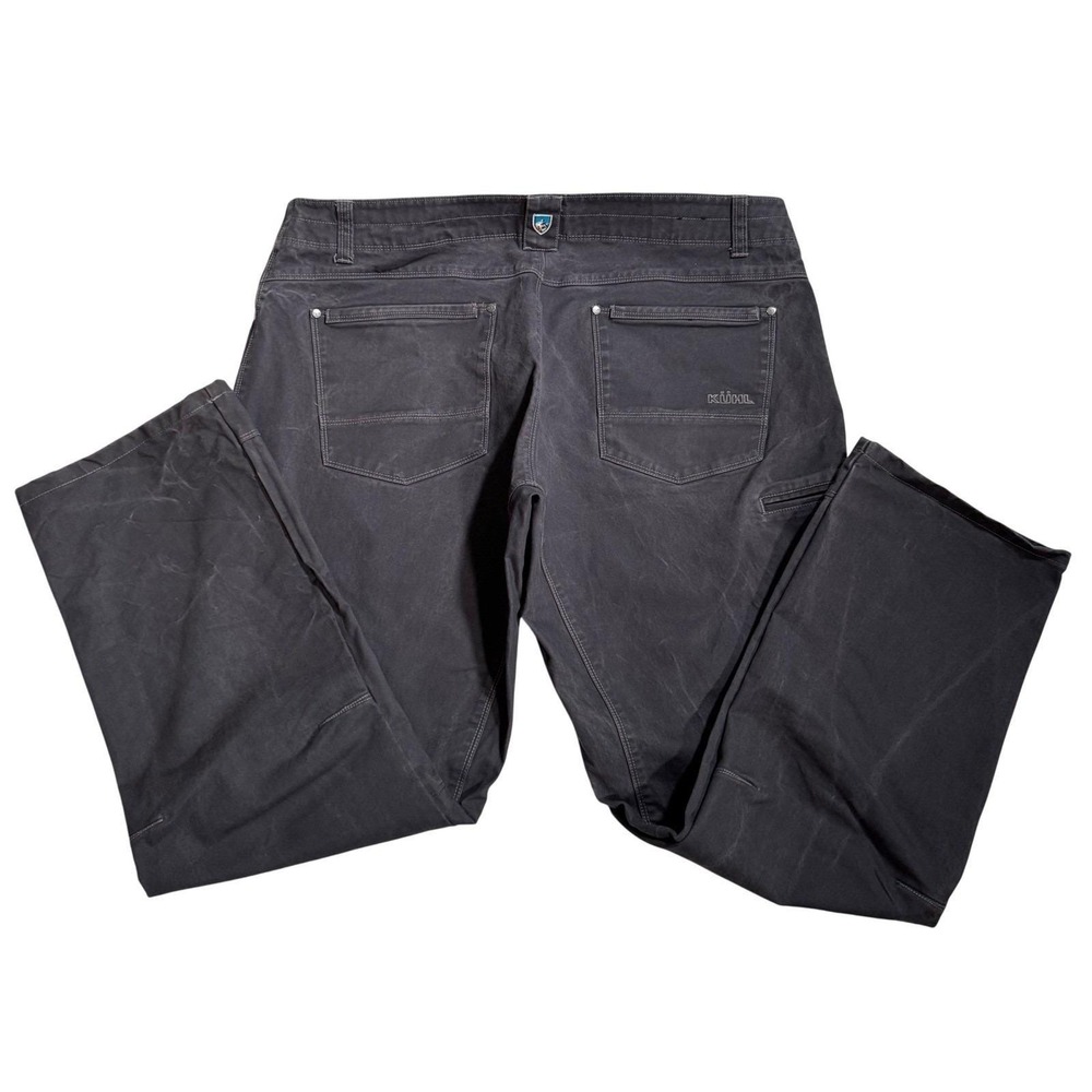 Kuhl Rydr Men's 40x32 Charcoal Grey Vintage Patina Dye Hiking Work Pants 5016